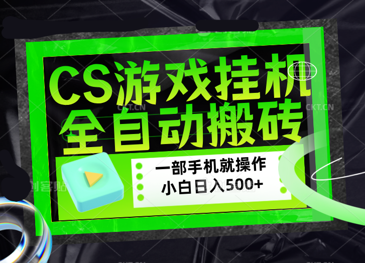 CSGO游戏挂机捡漏搬砖，超稳定的项目，带领1000+小白实现日入500+，数据可视频验证 - 项目资源网