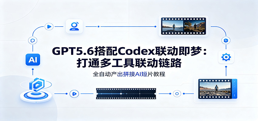 GPT5.6搭配Codex联动即梦：打通多工具联动链路，全自动产出拼接AI短片教程 - 项目资源网