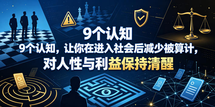 付费文章：9个认知，让你在进入社会后减少被算计，对人性与利益保持清醒 - 项目资源网