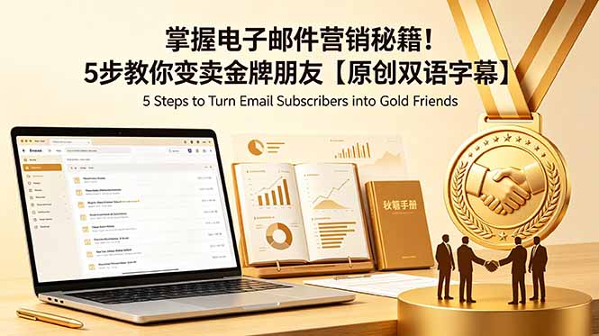 掌握电子邮件营销秘籍！5步教你变卖金牌朋友【原创双语字幕】 - 项目资源网