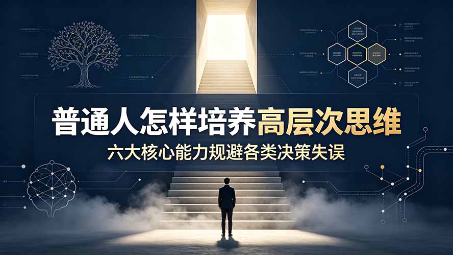 付费文章：普通人怎样培养高层次思维，六大核心能力规避各类决策失误 - 项目资源网