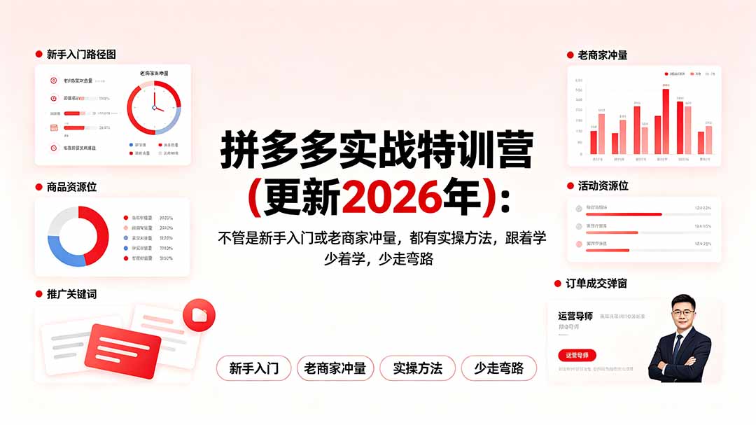拼多多实战特训营(更新2026年 - 项目资源网