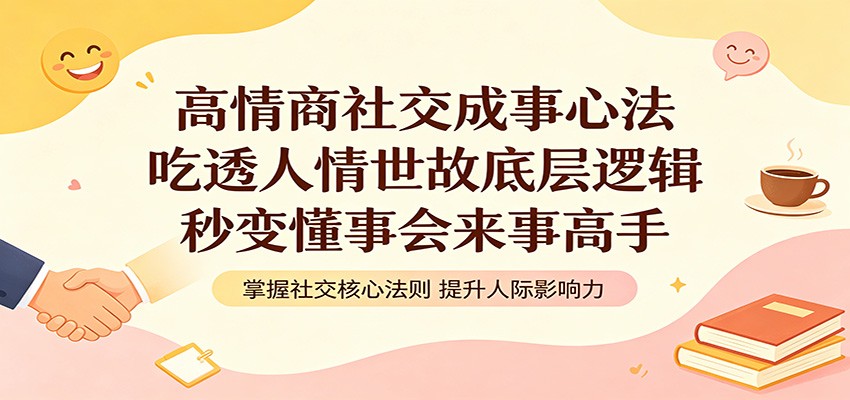 高情商社交成事心法：吃透人情世故底层逻辑，秒变懂事会来事高手 - 项目资源网