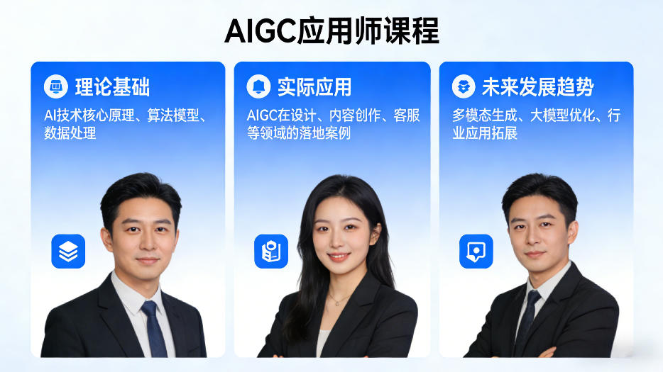 AIGC应用师课程，覆盖了AI技术的理论基础、实际应用、以及未来发展趋势(更新) - 项目资源网