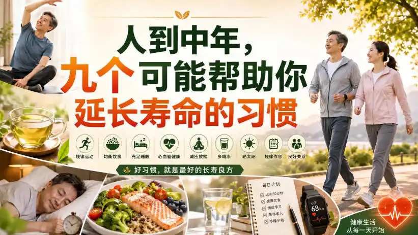 付费文章：人到中年，九个可能帮助你延长寿命的习惯 - 项目资源网