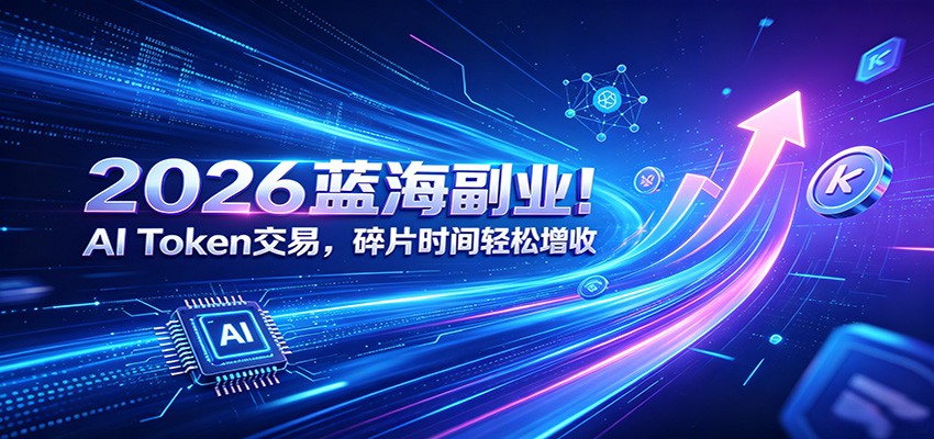 2026蓝海副业！AI Token交易，碎片时间轻松增收 - 项目资源网