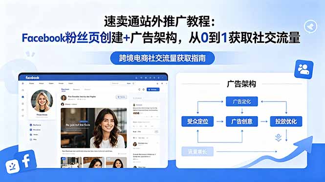 速卖通站外推广教程：Facebook粉丝页创建+广告架构，从0到1获取社交流量 - 项目资源网