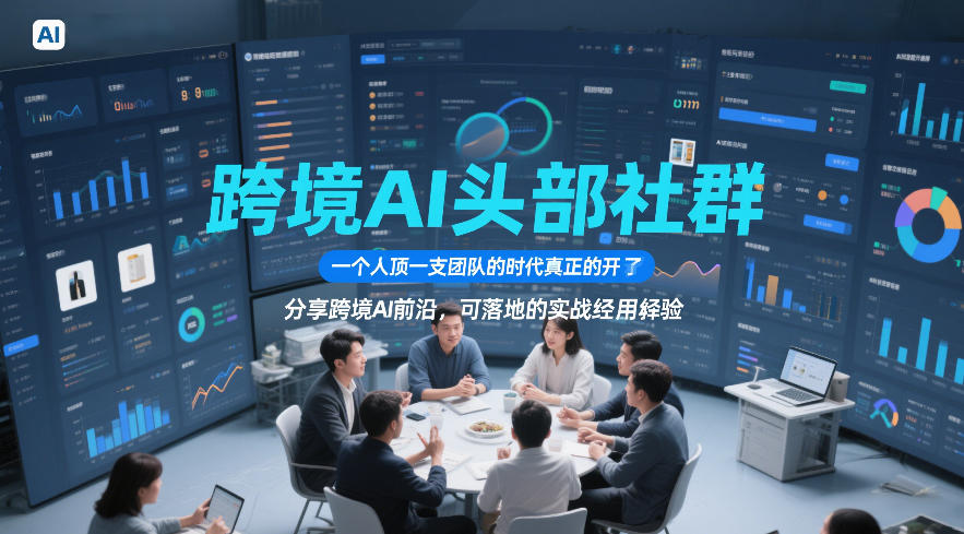 跨境AI头部社群，一个人顶一支团队的时代真正的开始了，分享跨境AI前沿，可落地的实战经验(更新5月11日) - 项目资源网