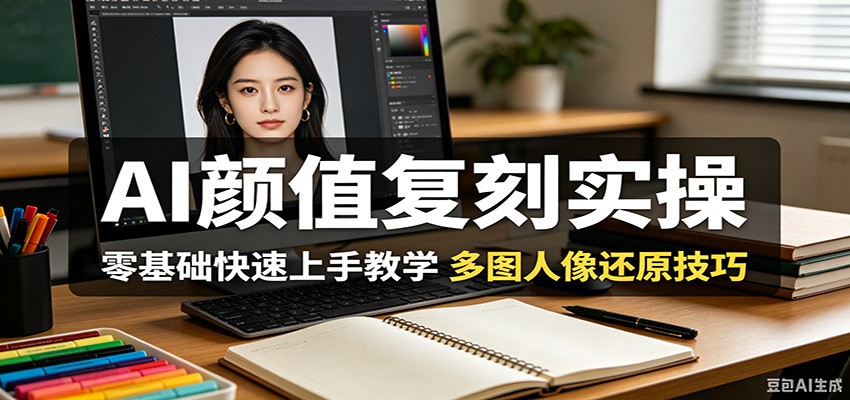 AI颜值复刻实操，零基础快速上手教学，多图人像还原技巧 - 项目资源网