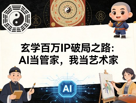 玄学百万IP破局之路：AI当管家，我当艺术家 - 项目资源网