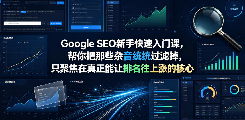 Google SEO新手快速入门课，帮你把那些杂音统统过滤掉，只聚焦在真正能让排名往上涨的核心动作【原创双语字幕】 - 项目资源网