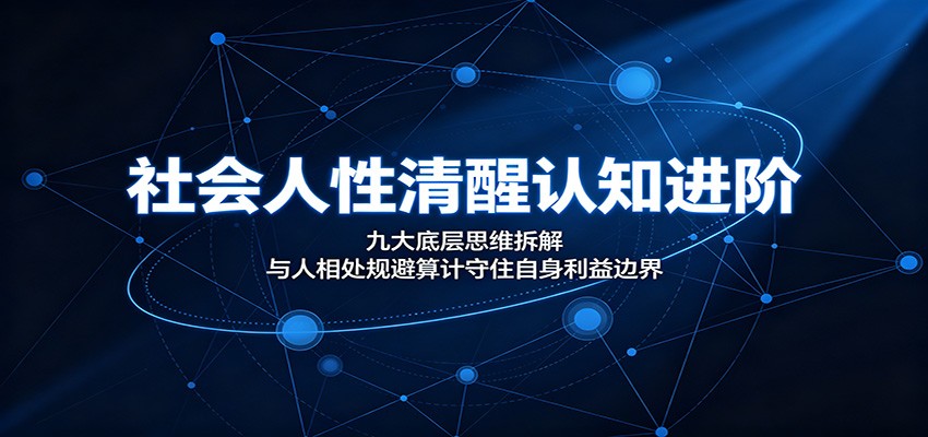 社会人性清醒认知进阶:九大底层思维拆解,与人相处规避算计守住自身利益边界 - 项目资源网