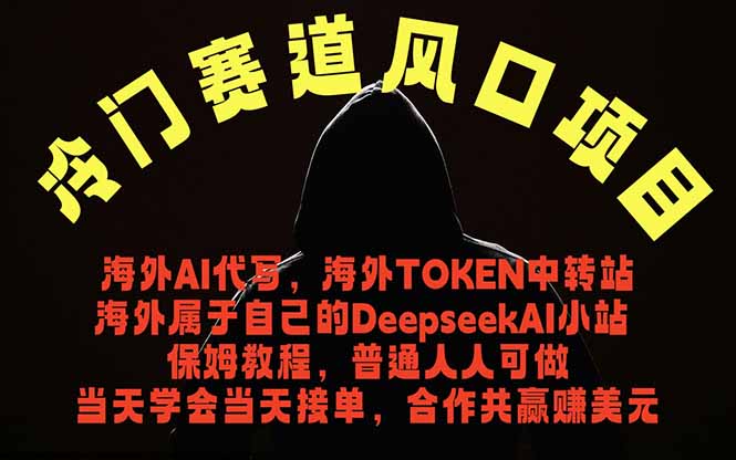 冷门赛道风口项目 海外AI代写！0成本运作完全免费！当天注册当天接单，接单接到手抽筋，无脑… - 项目资源网