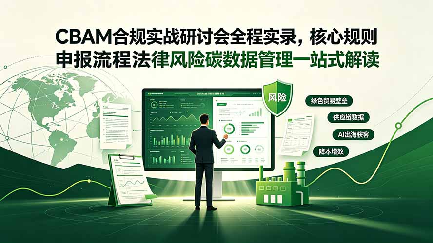 CBAM合规实战研讨会全程实录，核心规则申报流程法律风险碳数据管理一站式解读 - 项目资源网