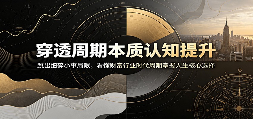 穿透周期本质认知提升：跳出细碎小事局限，看懂财富行业时代周期掌握人生核心选择 - 项目资源网