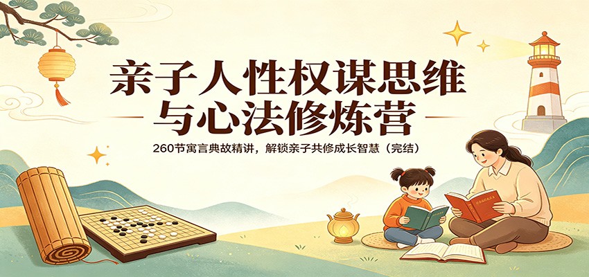 亲子人性权谋思维与心法修炼营：260节寓言典故精讲，解锁亲子共修成长智慧(完结) - 项目资源网