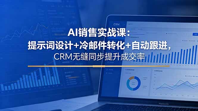 AI销售实战课：提示词设计+冷邮件转化+自动跟进，CRM无缝同步提升成交率 - 项目资源网