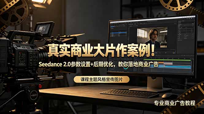 真实商业大片作案例！Seedance 2.0参数设置+后期优化，教你落地商业广告 - 项目资源网