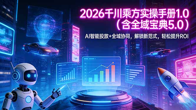2026 千川乘方实操手册 1.0(含全域宝典 5.0 - 项目资源网