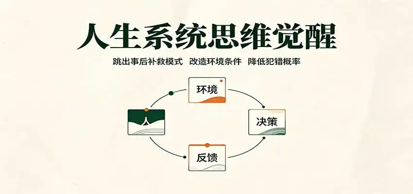 人生系统思维觉醒：跳出事后补救模式，改造环境条件，降低犯错概率 - 项目资源网