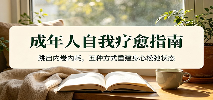 成年人自我疗愈指南：跳出内卷内耗，五种方式重建身心松弛状态 - 项目资源网