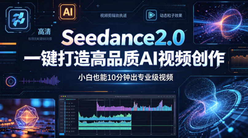 Seedance2.0一键打造高品质AI视频创作，小白也能10分钟出专业级视频 - 项目资源网