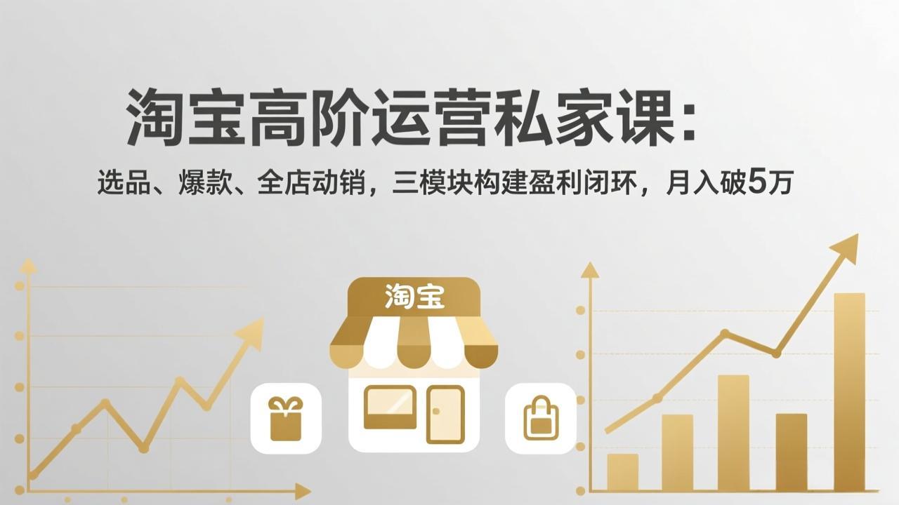 淘宝高阶运营私家课(更新26年4月 - 项目资源网