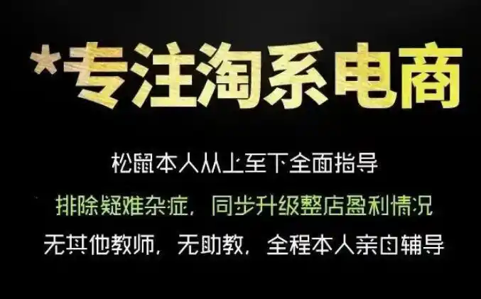松鼠会电商VIP课程，从基础布局到高阶优化，助你掌握淘宝运营逻辑，提升店铺流量与转化(更新0809) - 项目资源网
