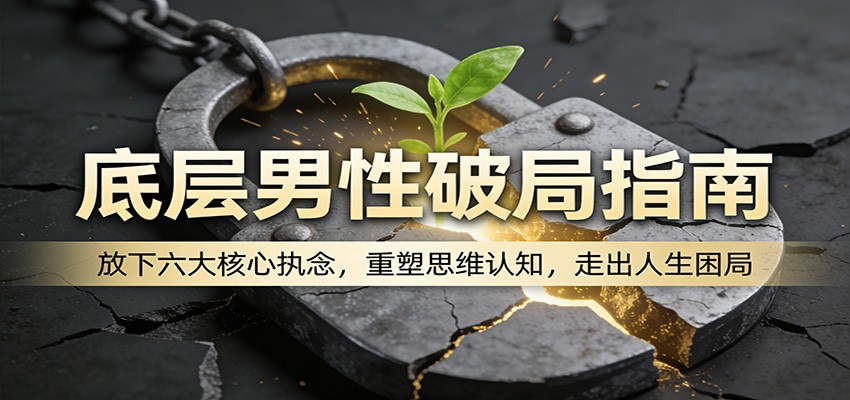 底层男性破局指南：放下六大核心执念，重塑思维认知，走出人生困局 - 项目资源网