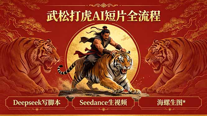 武松打虎AI短片全流程：Deepseek写脚本+Seedance生视频+海螺生图 - 项目资源网