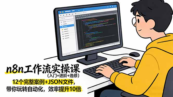 n8n工作流实操课(入门+进阶+选修 - 项目资源网
