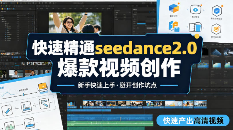 快速精通seedance2.0爆款视频创作，快速产出高清视频，避开大量创作坑点，新手也能快速上手 - 项目资源网