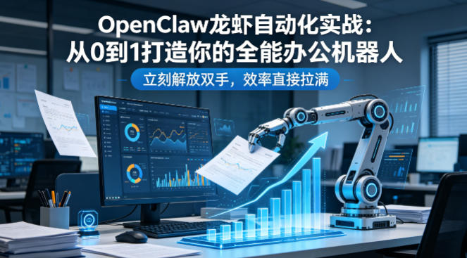 OpenClaw龙虾自动化实战：从0到1打造你的全能办公机器人，立刻解放双手，效率直接拉满 - 项目资源网