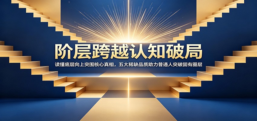 阶层跨越认知破局：读懂底层向上突围核心真相，五大稀缺品质助力普通人突破固有圈层 - 项目资源网