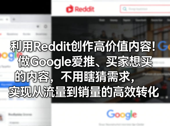 利用Reddit创作高价值内容！做Google爱推、买家想买的内容，不用瞎猜需求，实现从流量到销量的高效转化 - 项目资源网