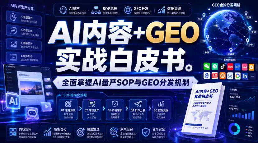 AI内容+GEO实战白皮书，全面掌握AI量产SOP与GEO分发机制【文档】 - 项目资源网