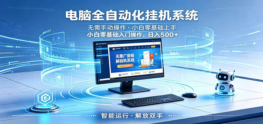 智能广告挂机无需值守，小白上手轻松实现每日增收 - 项目资源网
