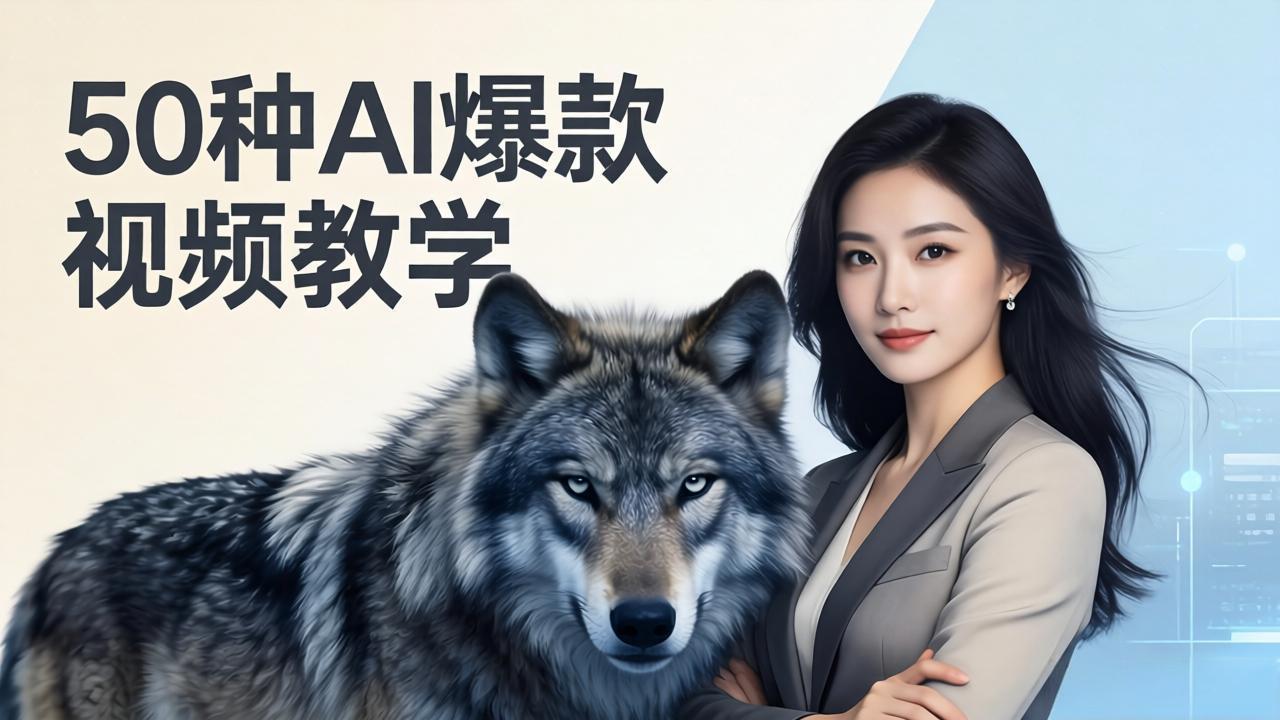 50种AI爆款视频教学：影视级古诗词+治愈萌宠+山海经蛟龙，高阶宝典商业落地 - 项目资源网