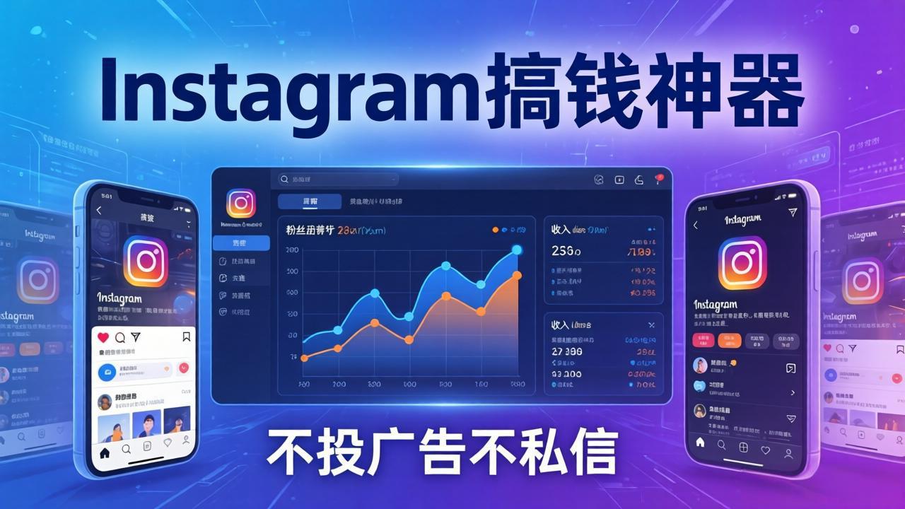 Instagram搞钱神器：月涨6万粉+月入5万刀，不投广告不私信，靠算法+低价产品 - 项目资源网