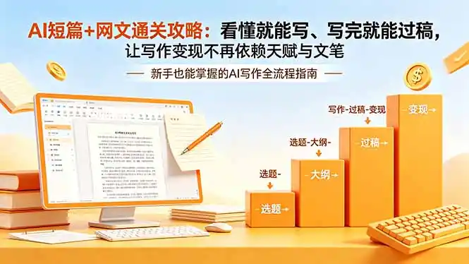 AI短篇+网文通关攻略-更新：看懂就能写、写完就能过稿，让写作变现不再依赖天赋与文笔 - 项目资源网