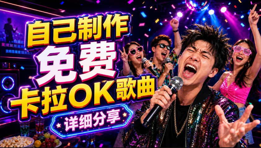 零基础AI制作免费卡拉OK视频教程，从歌曲生成、音轨分离到字幕制作、视频导出，手把手教学 - 项目资源网